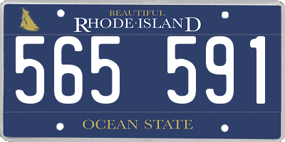 RI license plate 565591