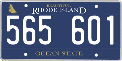 RI license plate 565601
