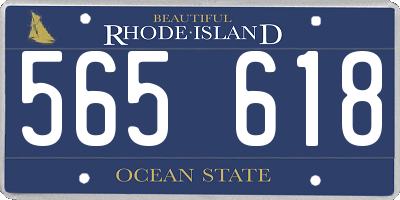 RI license plate 565618