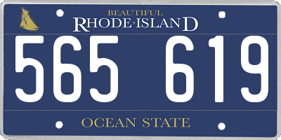 RI license plate 565619
