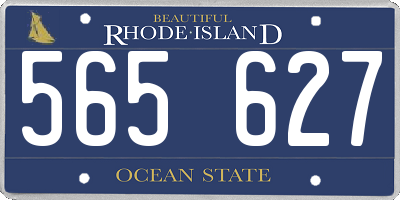 RI license plate 565627
