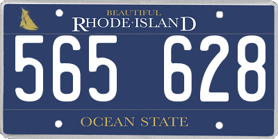 RI license plate 565628