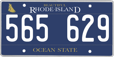 RI license plate 565629