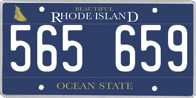 RI license plate 565659