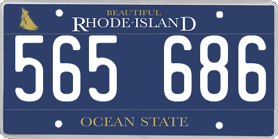 RI license plate 565686