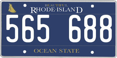 RI license plate 565688