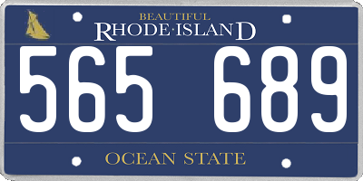 RI license plate 565689