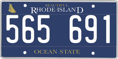 RI license plate 565691