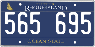 RI license plate 565695