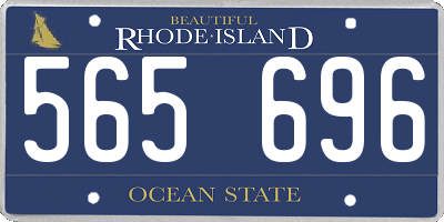 RI license plate 565696