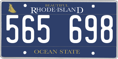 RI license plate 565698