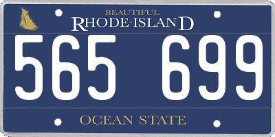 RI license plate 565699