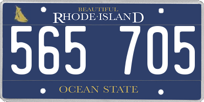 RI license plate 565705