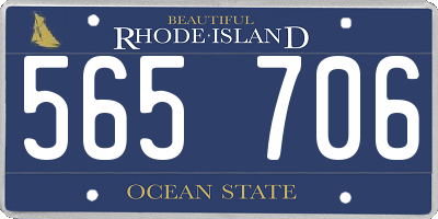 RI license plate 565706