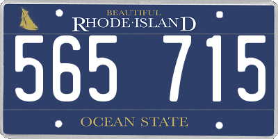 RI license plate 565715