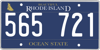 RI license plate 565721