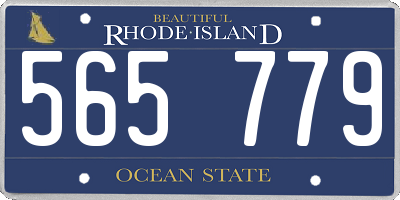 RI license plate 565779