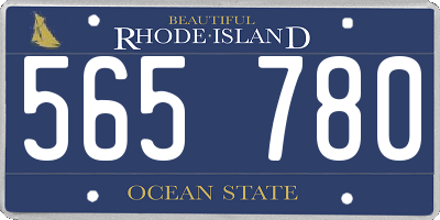 RI license plate 565780