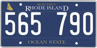 RI license plate 565790
