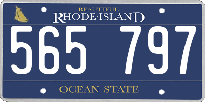 RI license plate 565797