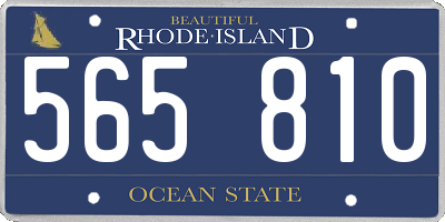 RI license plate 565810