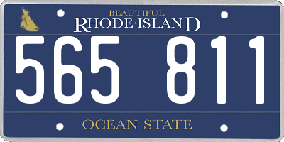RI license plate 565811