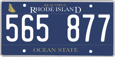 RI license plate 565877