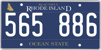 RI license plate 565886