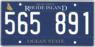 RI license plate 565891