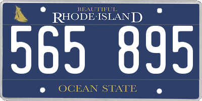 RI license plate 565895
