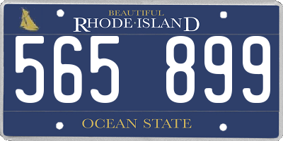 RI license plate 565899