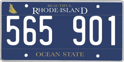 RI license plate 565901
