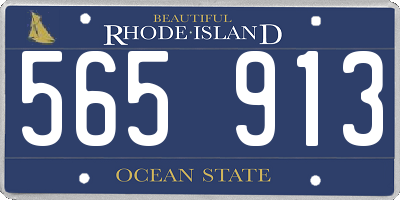 RI license plate 565913