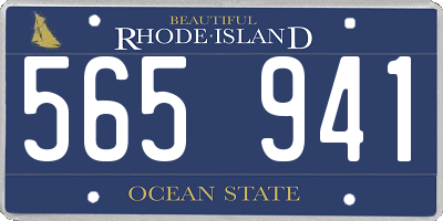 RI license plate 565941