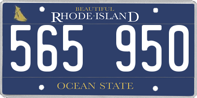 RI license plate 565950