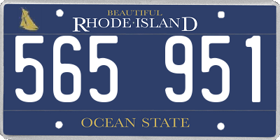 RI license plate 565951