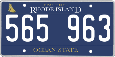 RI license plate 565963