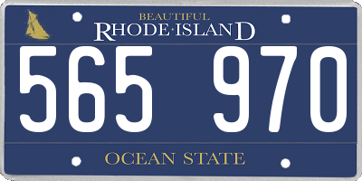 RI license plate 565970