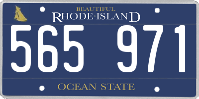 RI license plate 565971