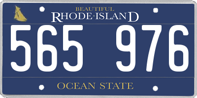 RI license plate 565976