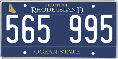 RI license plate 565995