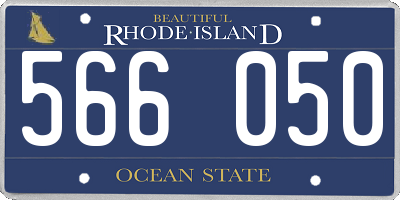 RI license plate 566050