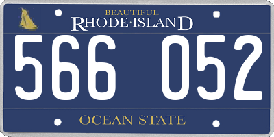 RI license plate 566052