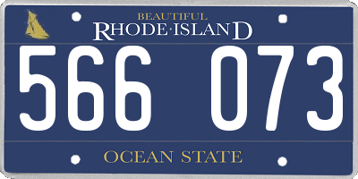 RI license plate 566073
