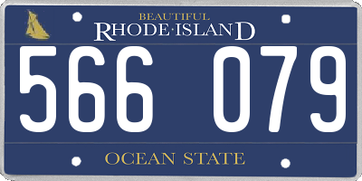 RI license plate 566079