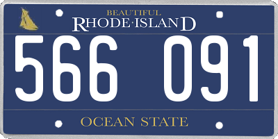 RI license plate 566091