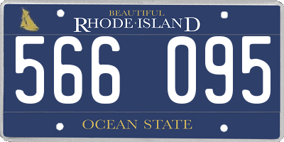 RI license plate 566095