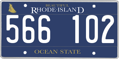 RI license plate 566102