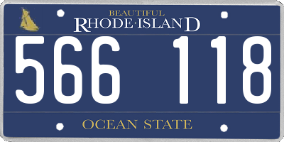 RI license plate 566118