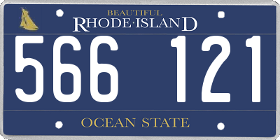RI license plate 566121